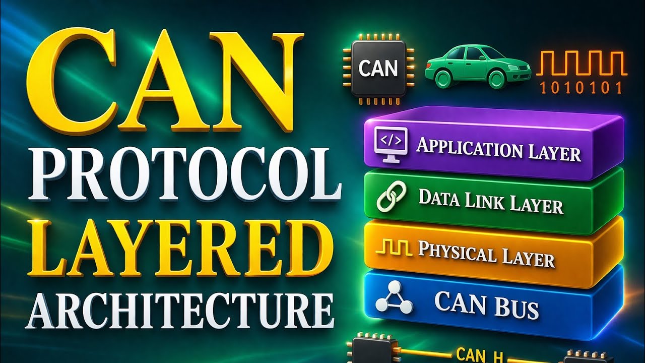 CAN Protocol Layered Architecture | CAN Protocol Stack | CAN Layers  | CAN Layered Architecture 