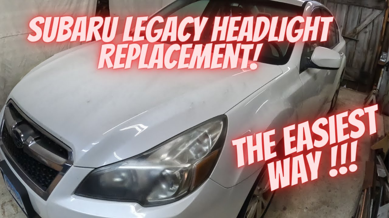 Subaru Legacy Headlight bulb replacement! The easiest way!!  How to change your headlight bulb!