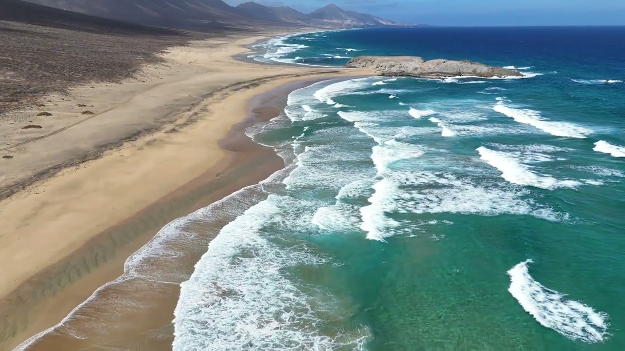 Cofete Beach Fuerteventura Canary Islands | 4K Cinematic