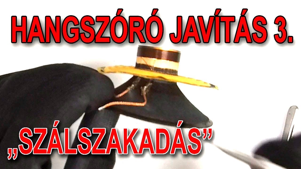Hangszóró javítás 3. - 