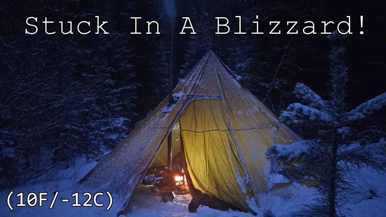 Проживание в жаркой палатке во время метели (10°F/-12°C)