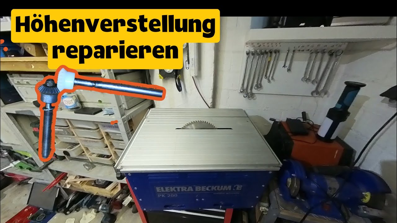 #metabo Elektra Beckum PK200 Tischkreissäge | Höhenverstellung reparieren