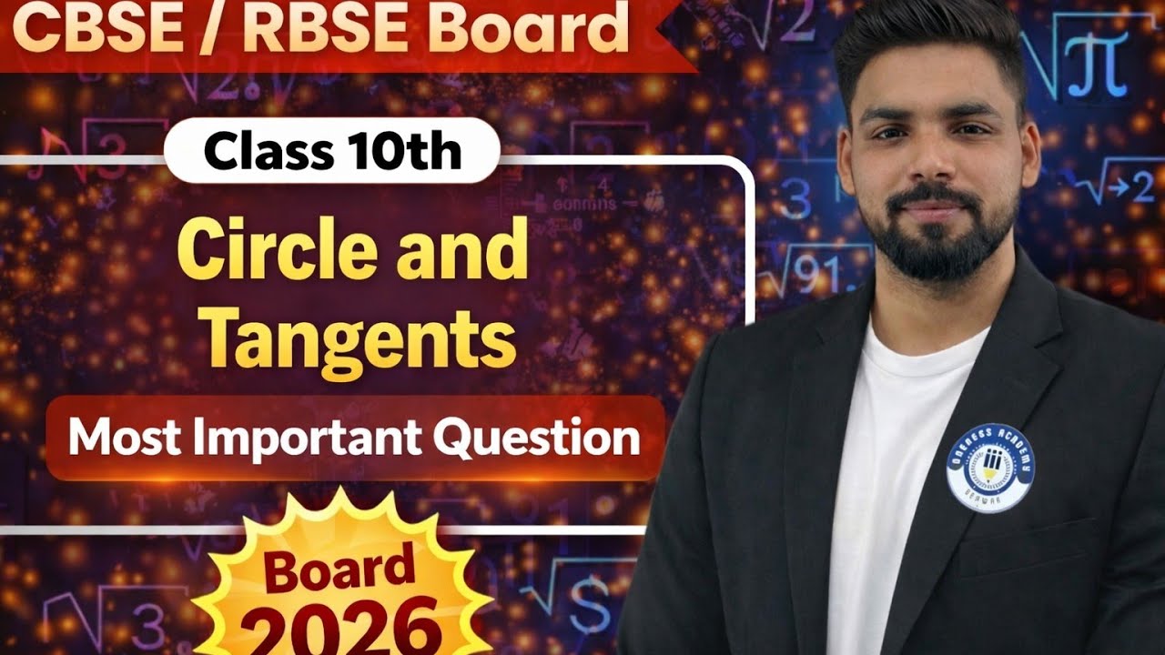 Circles & Tangents | Class 10th 🔥 Most Important Questions | Board Exam 2026