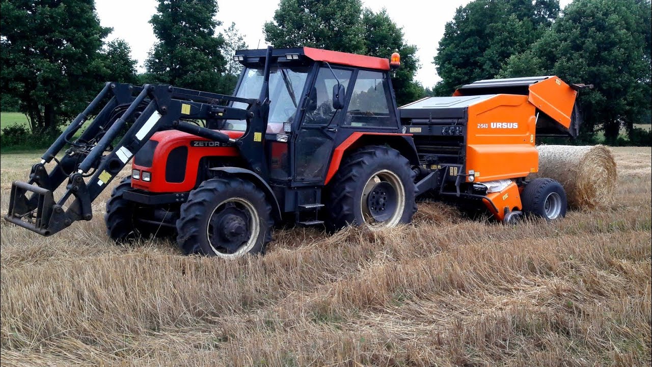 Prasowanie słomy 2k21 URSUS Z543