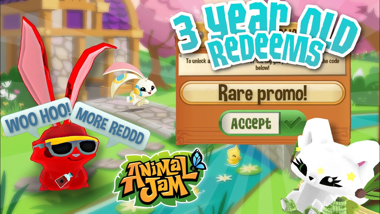 THREE YEAR OLD REDEEMS RARE PROMO CODE! ✨Free Membership✨ Animal Jam Play Wild
