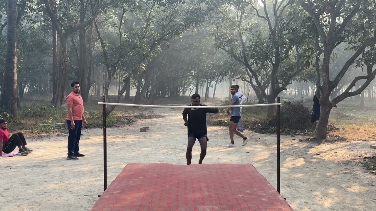 High jump practice (Pirapur physical academy)