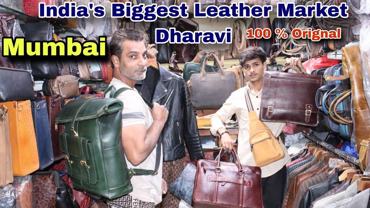 Asia's Biggest Leather Market Dharavi/ Mumbai/ Jacket/ Boot/Wallets/Purse/Laptop Bag/ belt/ Hunter
