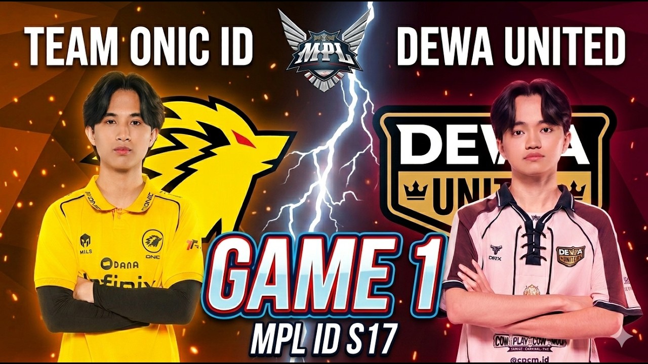ONIC ID VERSUS DEWA UNITED | GAME 1 | MPL ID S17 W3 D1