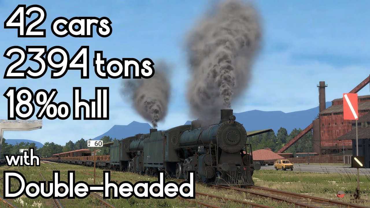 [Derail Valley]Super long & heavy freight train in DV