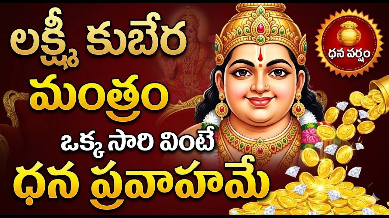 Ashta Lakshmi Kubera Mantra 108 Times | Powerful Money Mantra to Attract Wealth | కుబేర మంత్రం