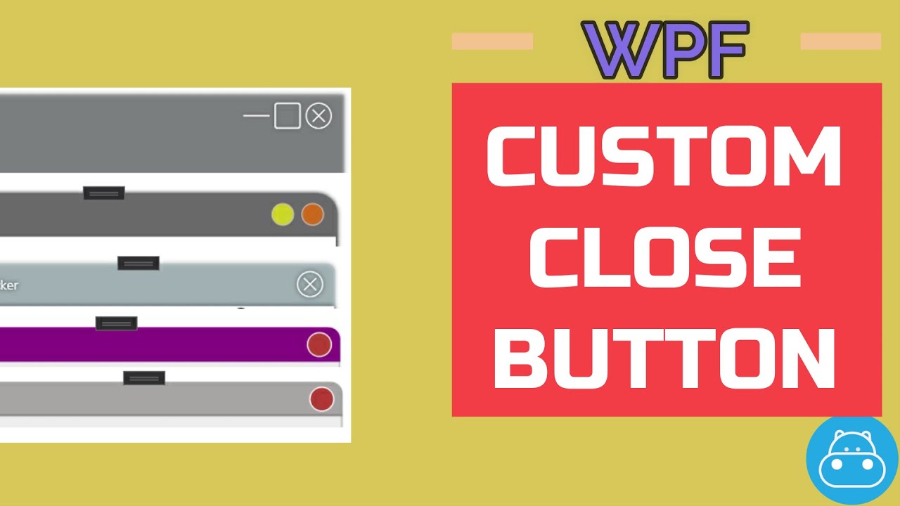 WPF : Customize Close, Minimize, Maximize buttons