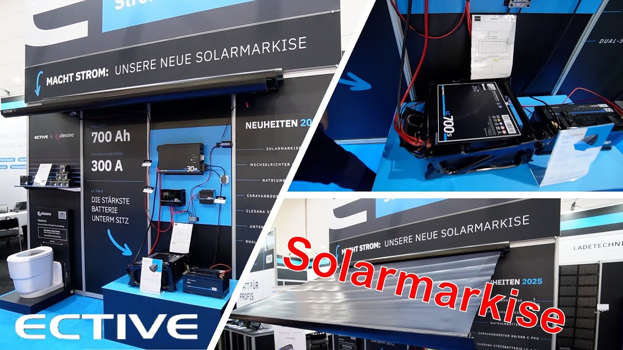 Solarmarkise von ECTIVE 700AH Lithium Untersitzbatterie und vieles mehr