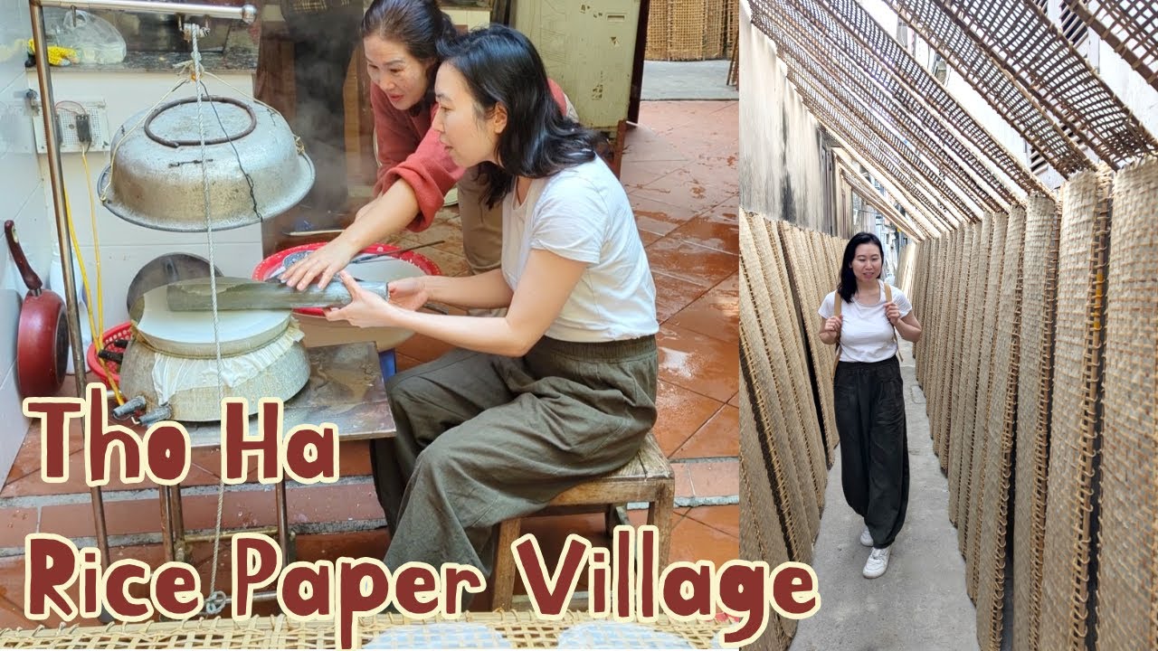 I made my own rice paper in Vietnam - Thổ Hà Rice Paper Village