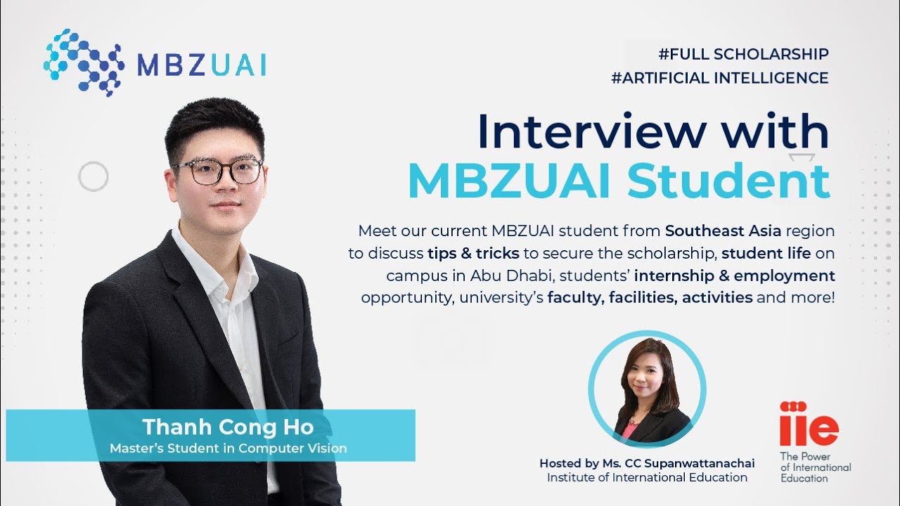[MBZUAI] IIE Southeast Asia - Interview with MBZUAI student, Thanh Cong Ho | 03-31-2023