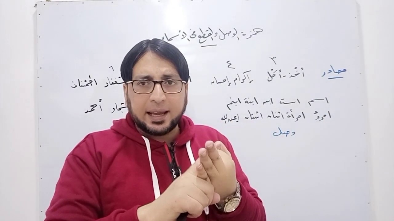 همزة الوصل وهمزة القطع فى الأسماء بطريقة رائعة جداً - محمد عبد النبى