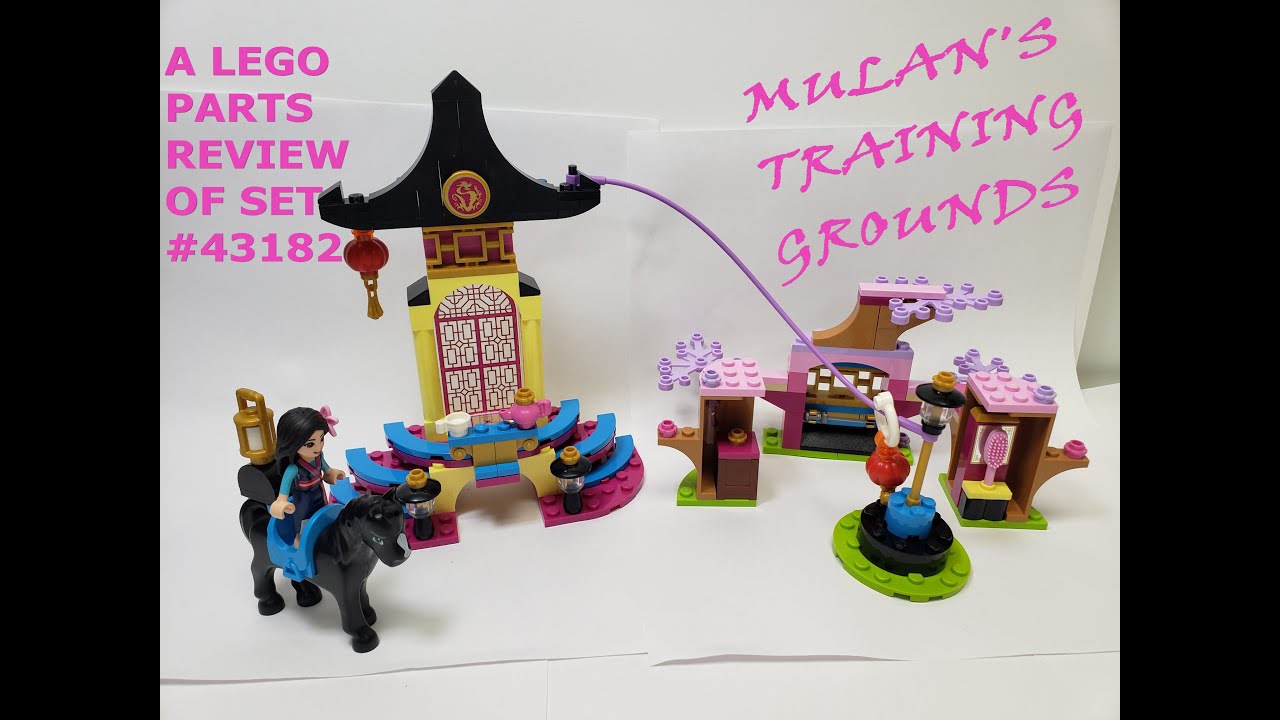 LEGO 2020 DISNEY PARTS REVIEW! Mulan's Training Grounds! Lego set #43182