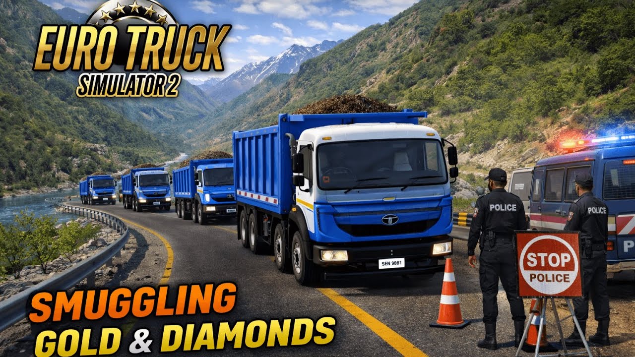 Tata Signa Truck: Diamond Smuggling From पाकिस्तान To Afghanistan ETS 2 | #2