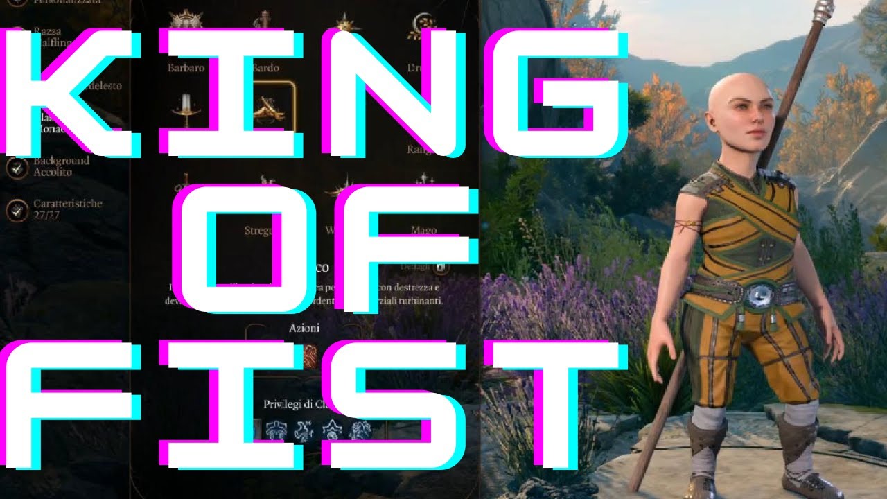 King of fist - build per monaco (Baldur's Gate 3)
