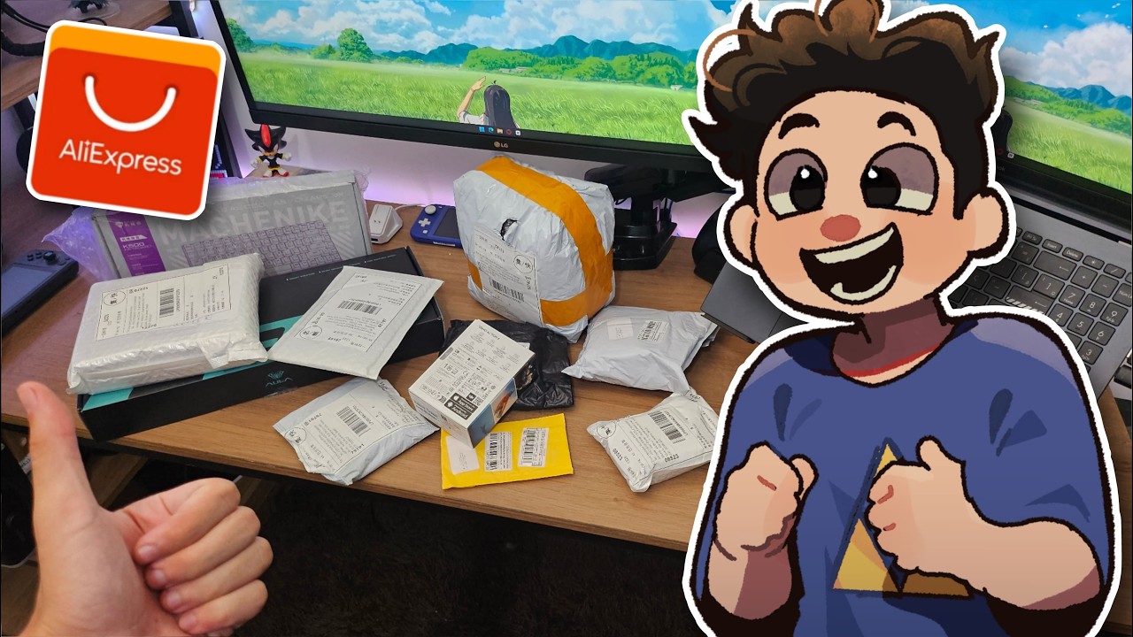 Mega Unboxing de bugigangas do Aliexpress
