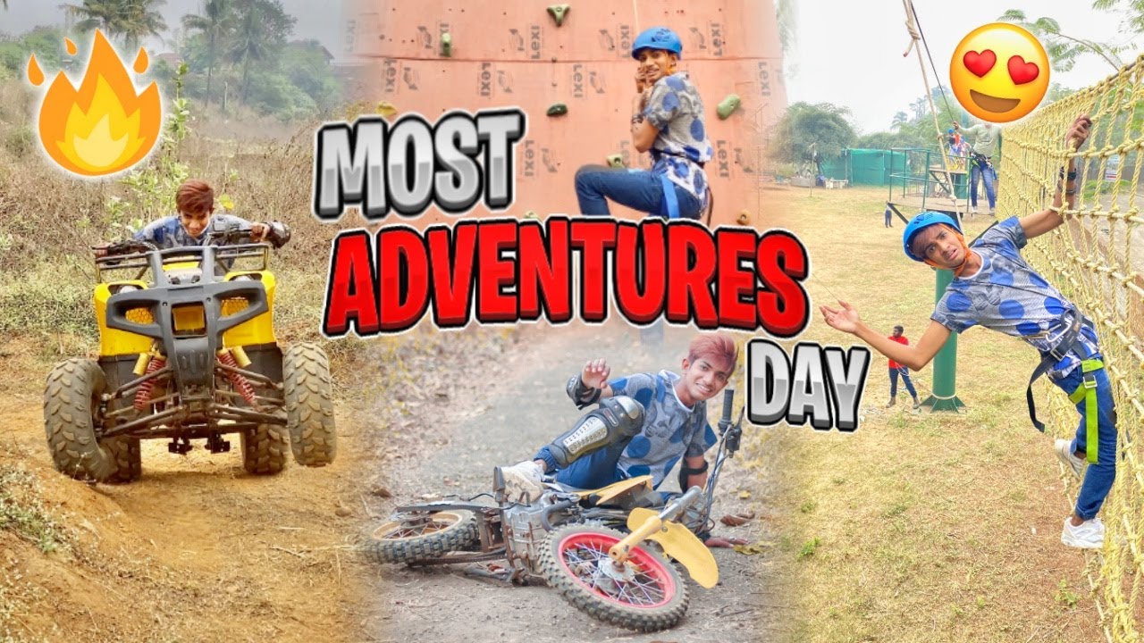 BEST DAY OF MY LIFE 💖😂 | ADVENTURE PARK IN MUMBAI 🥰 | FUN | GTRVLOGS