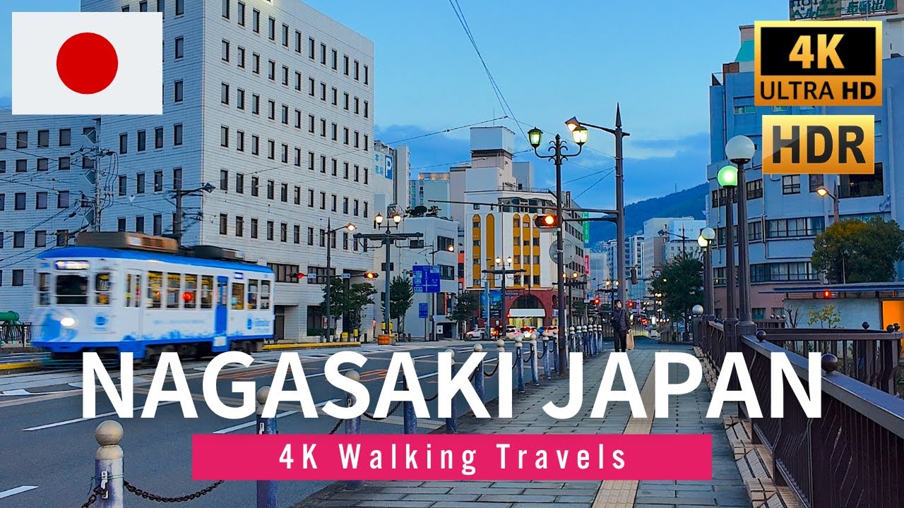 4K Japan Walk 🇯🇵 Kyushu, Downtown Nagasaki Morning Walking Tour 2025【4K HDR 60fps】