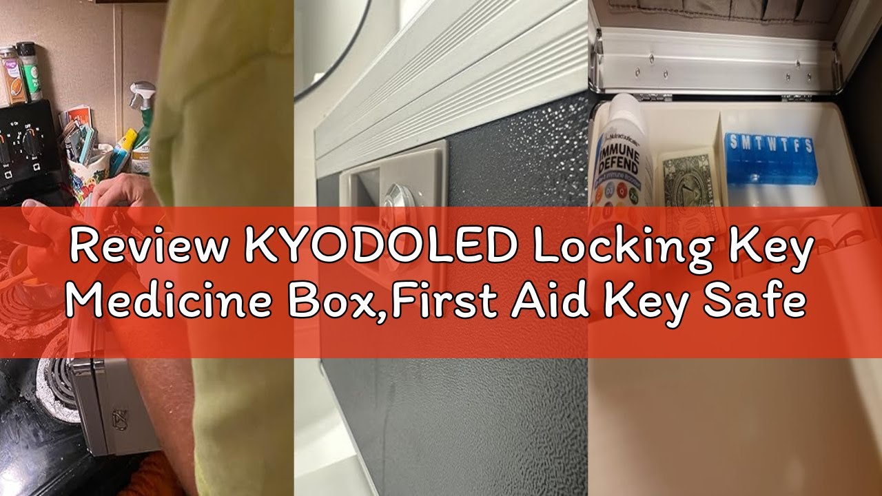 Review KYODOLED Locking Key Medicine Box,First Aid Key Safe Box with Lock,Key Medication Storage Loc