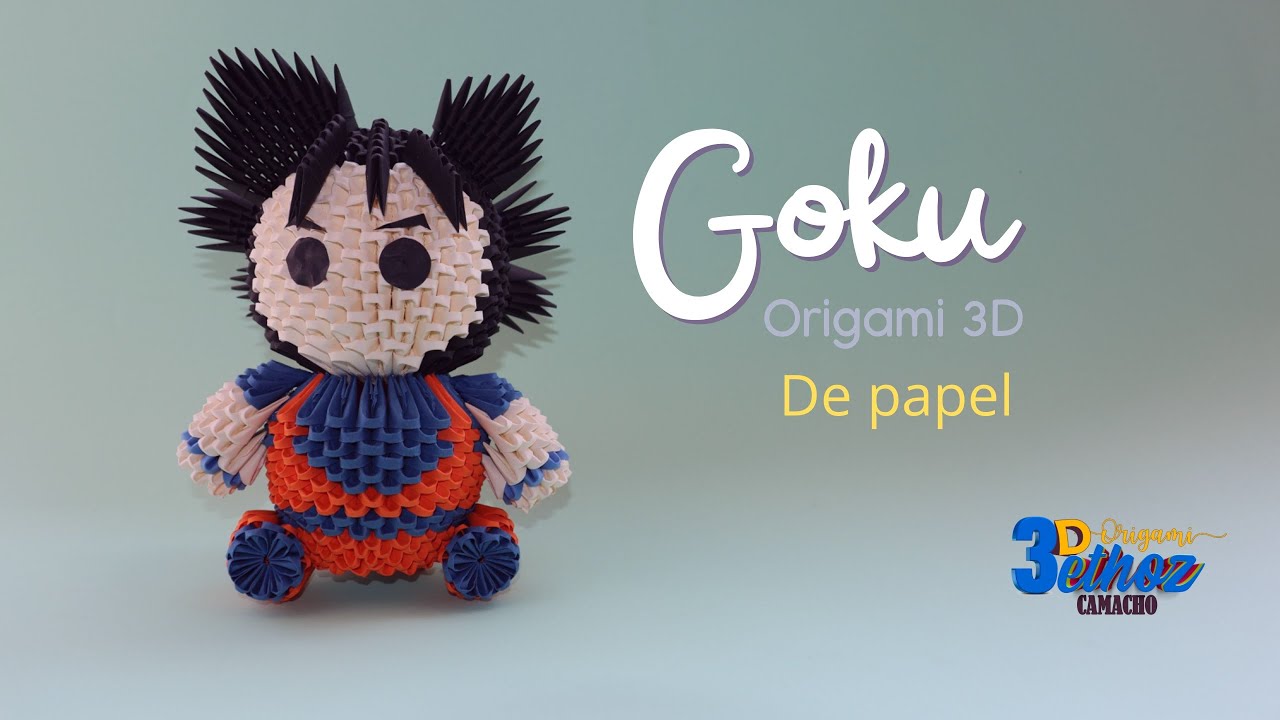 Cómo hacer a Goku en Origami 3D - Bethoz Camacho