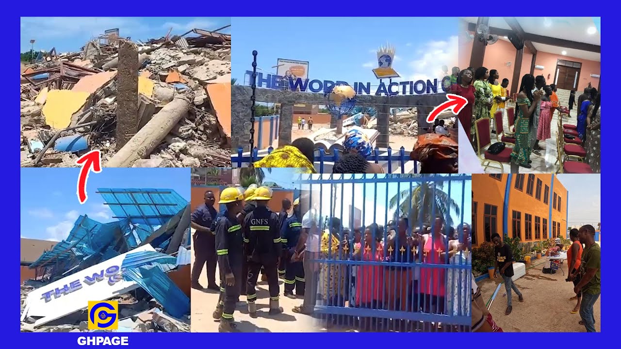'Word in Action Church' building collapsɛs as Worshippers trappɛd;Top floor was used as guest house
