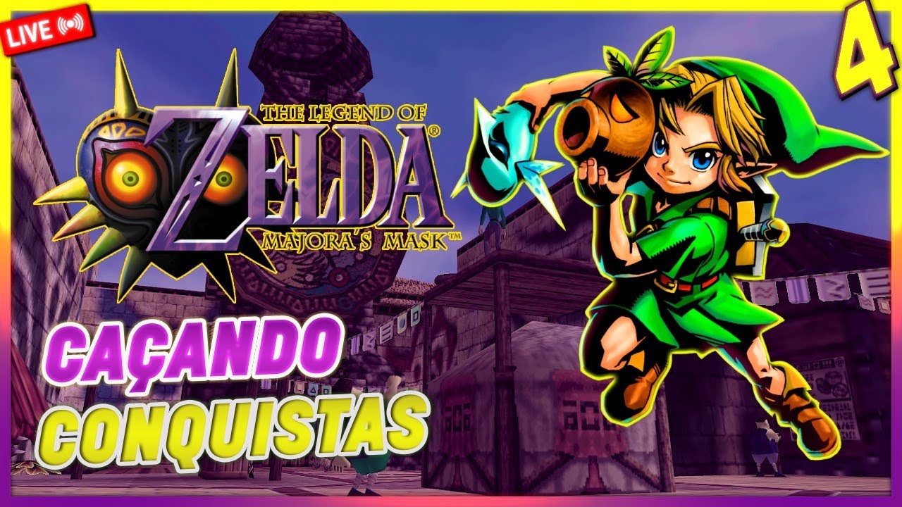 PLATINA DE THE LEGEND OF ZELDA: MAJORA'S MASK (N64) - DUNGEONS E TERMINANDO O 100% (52/96)