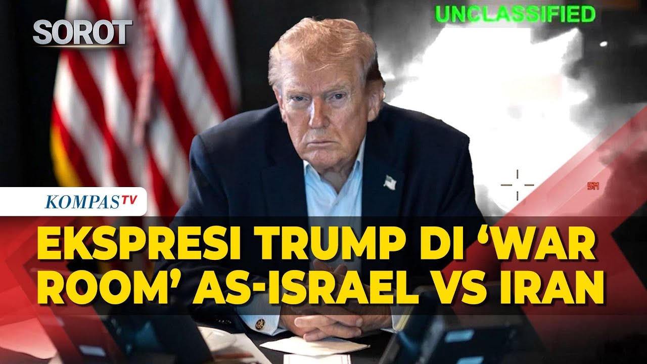 Serius! Tampang Trump Pimpin Militer AS Serang Iran di War Room