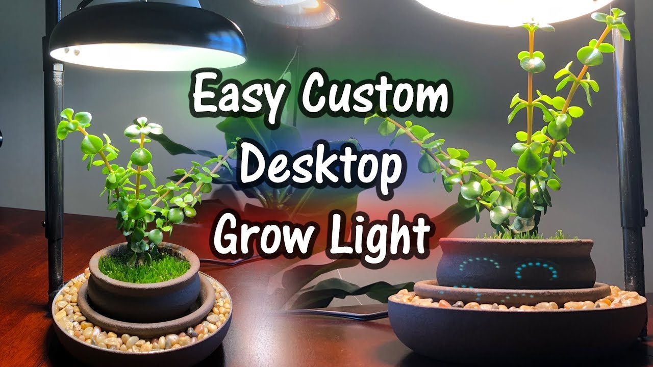 The $20 Frying Pan, Telescoping, Dimmable Desktop Plant Light | More Info in Description