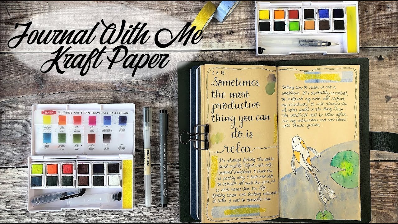 Journal With Me | Kraft Pages | Travelers Notebook