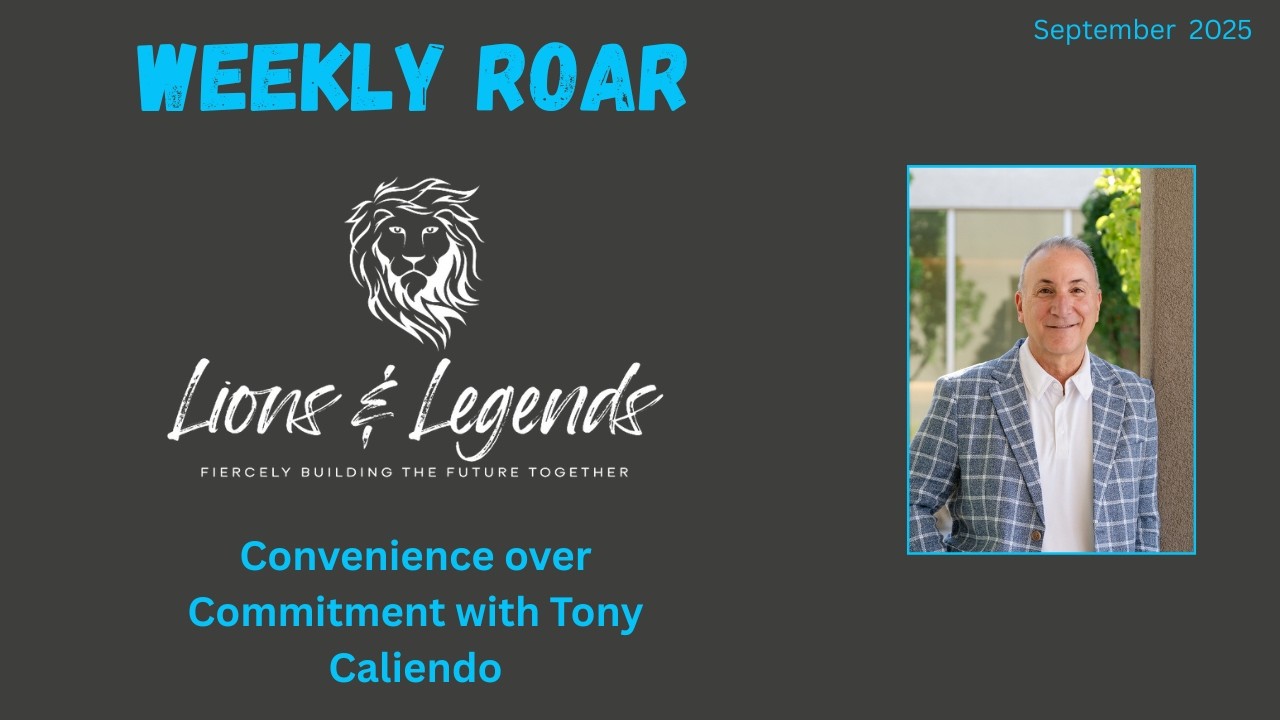 Convenience over Commitment with Tony Caliendo