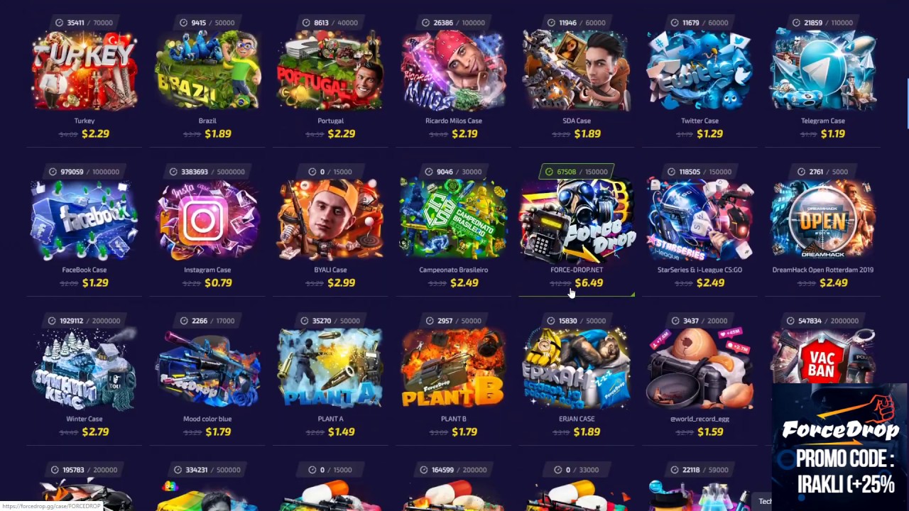CSGO OpeninG Forcedrop.gg 2020 EZ PROFIT💖|  promo code IRAKLI (+25%