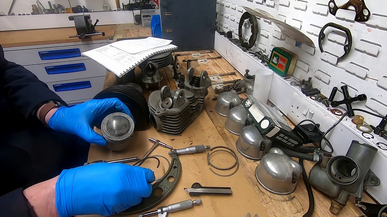 1959 Matchless G12 Piston Modification Part 1