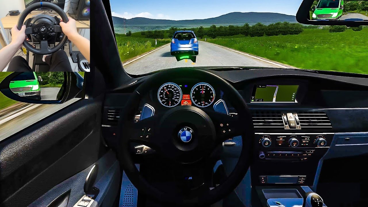 BMW M5 E60 - Assetto Corsa [Steering Wheel Gameplay]