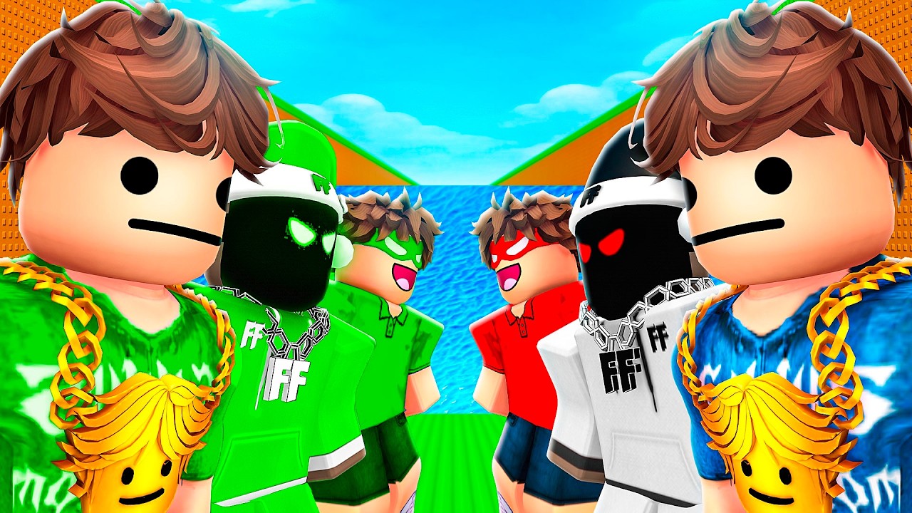 REAL Youtubers vs FAKE Youtubers In Escape Tsunami!