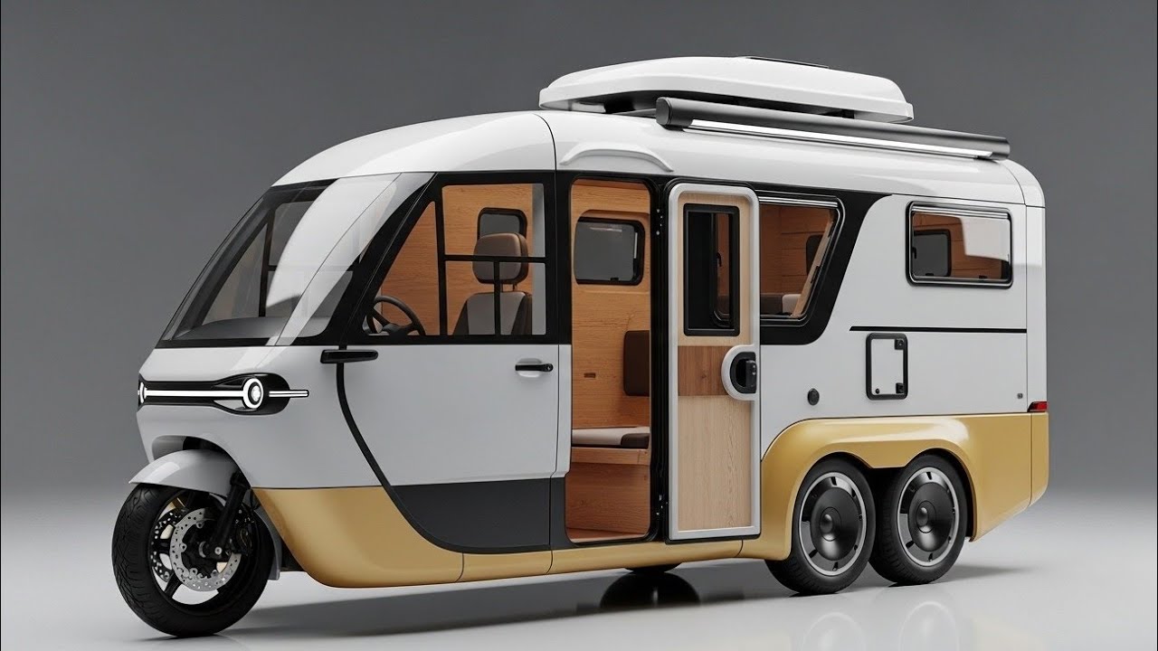 3 Wheels, 1 Bed, Unlimited Freedom – 2026 Electric Camper RV 🔥⚡