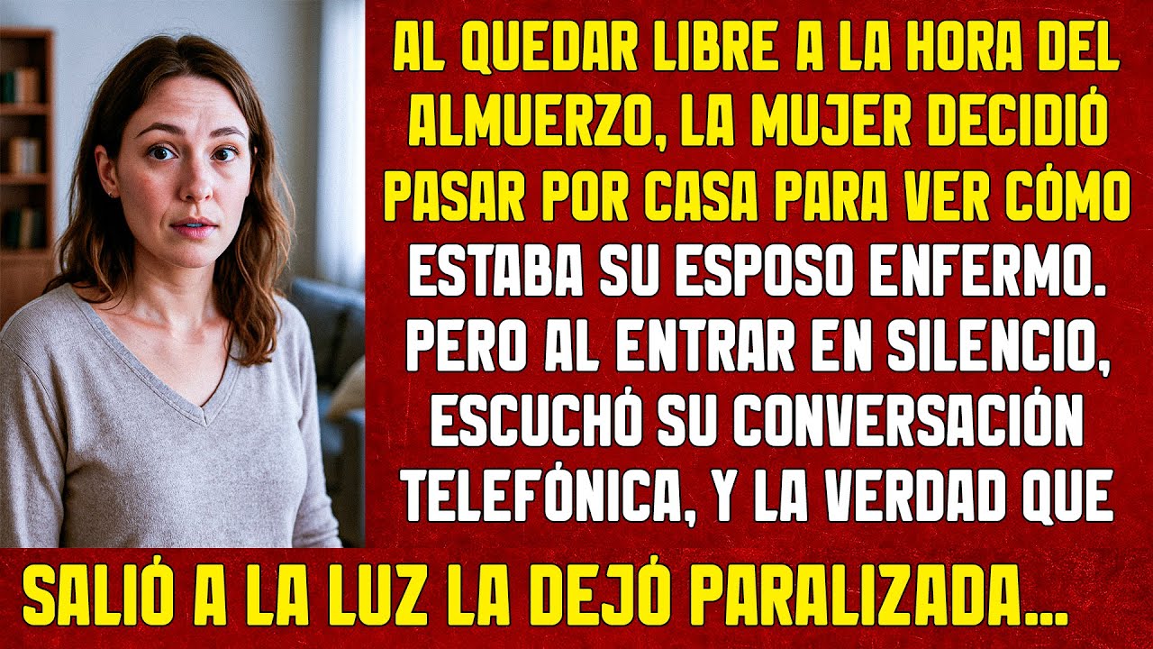 Al quedar libre a la hora del almuerzo, la mujer decidió pasar por casa para ver cómo estaba su...