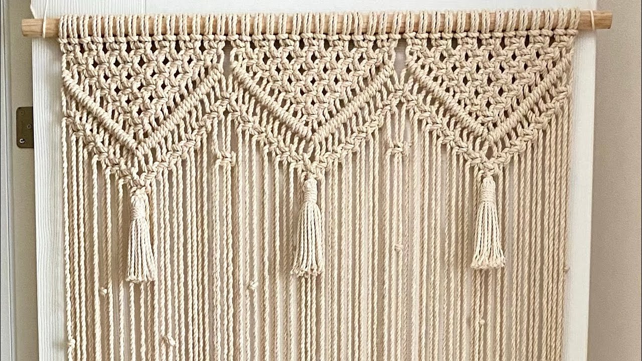 MAKROME PERDE YAPIMI | HOW TO MAKE MACRAME CURTAIN