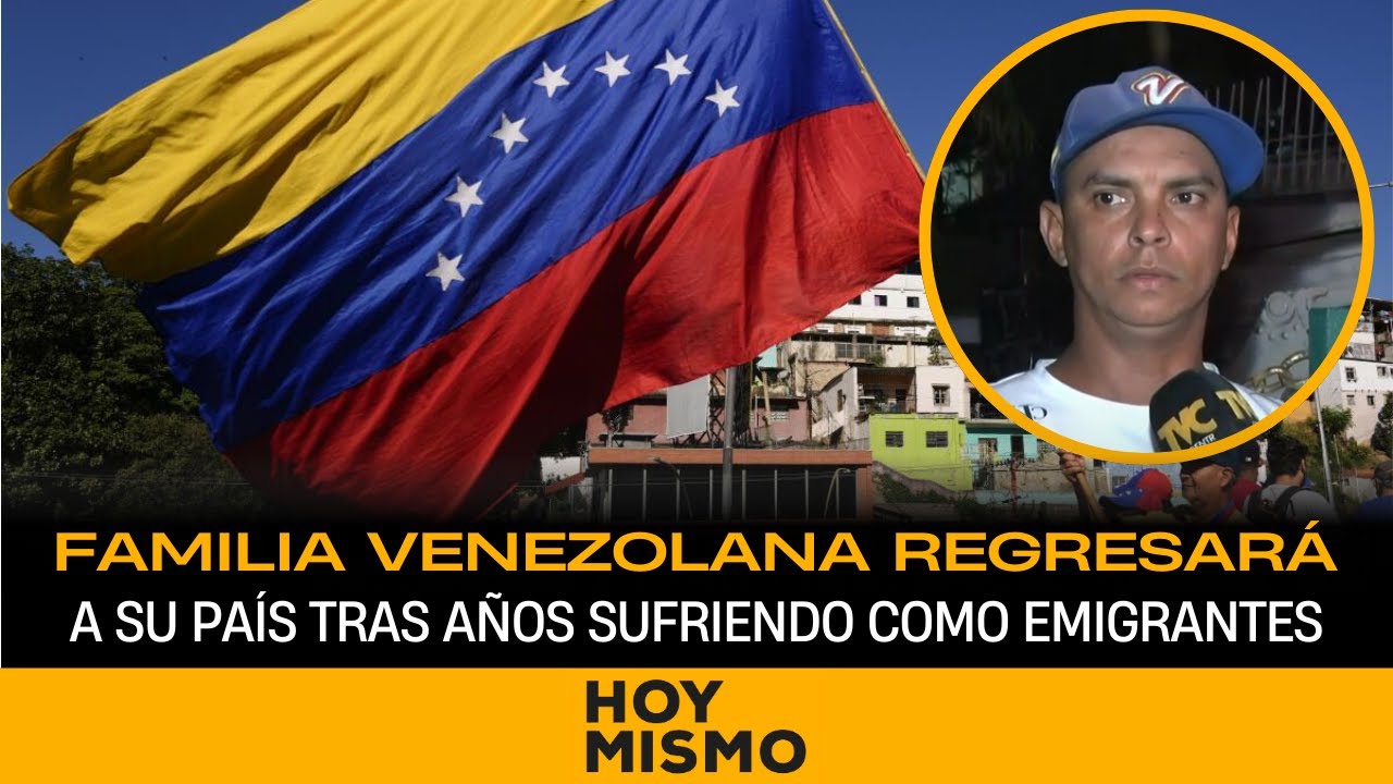 Familia venezolana regresará a su país tras años sufriendo como emigrantes