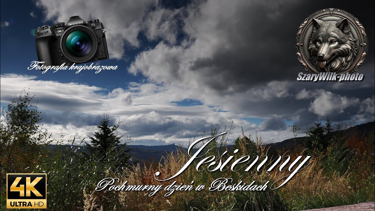 Jesienny, pochmurny dzień w Beskidach