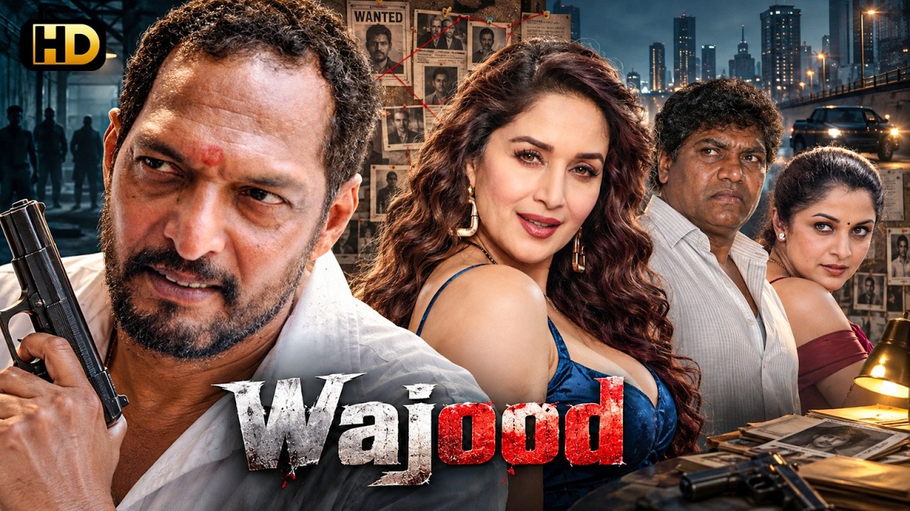 Wajood (वाजूद) Hindi Action Full Blockbuster Movie | Nana Patekar, Madhuri Dixit, Johnny Lever