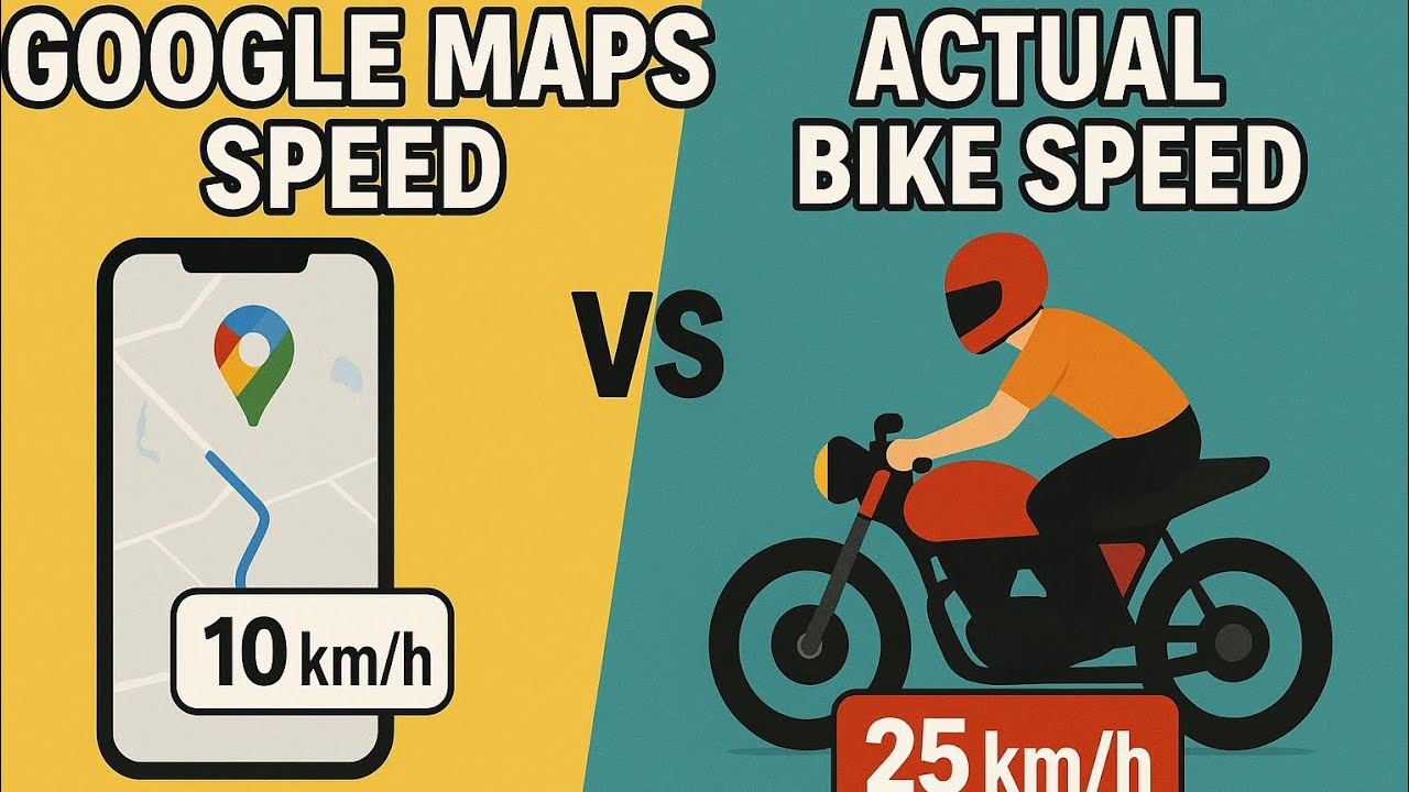 Google Maps Speed vs Actual Bike Speed – Shockingly Different! 😱 