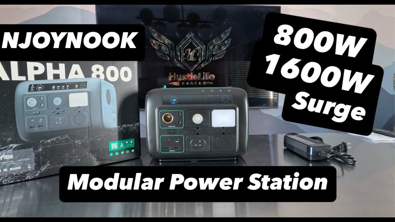 NJOYNOOK 800W Modular Portable Power Station - APLHA 800