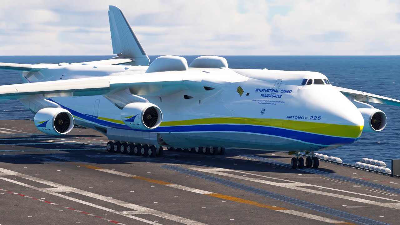 The Greatest Pilot! Antonov An-225 Takes Off from an Aircraft Carrier