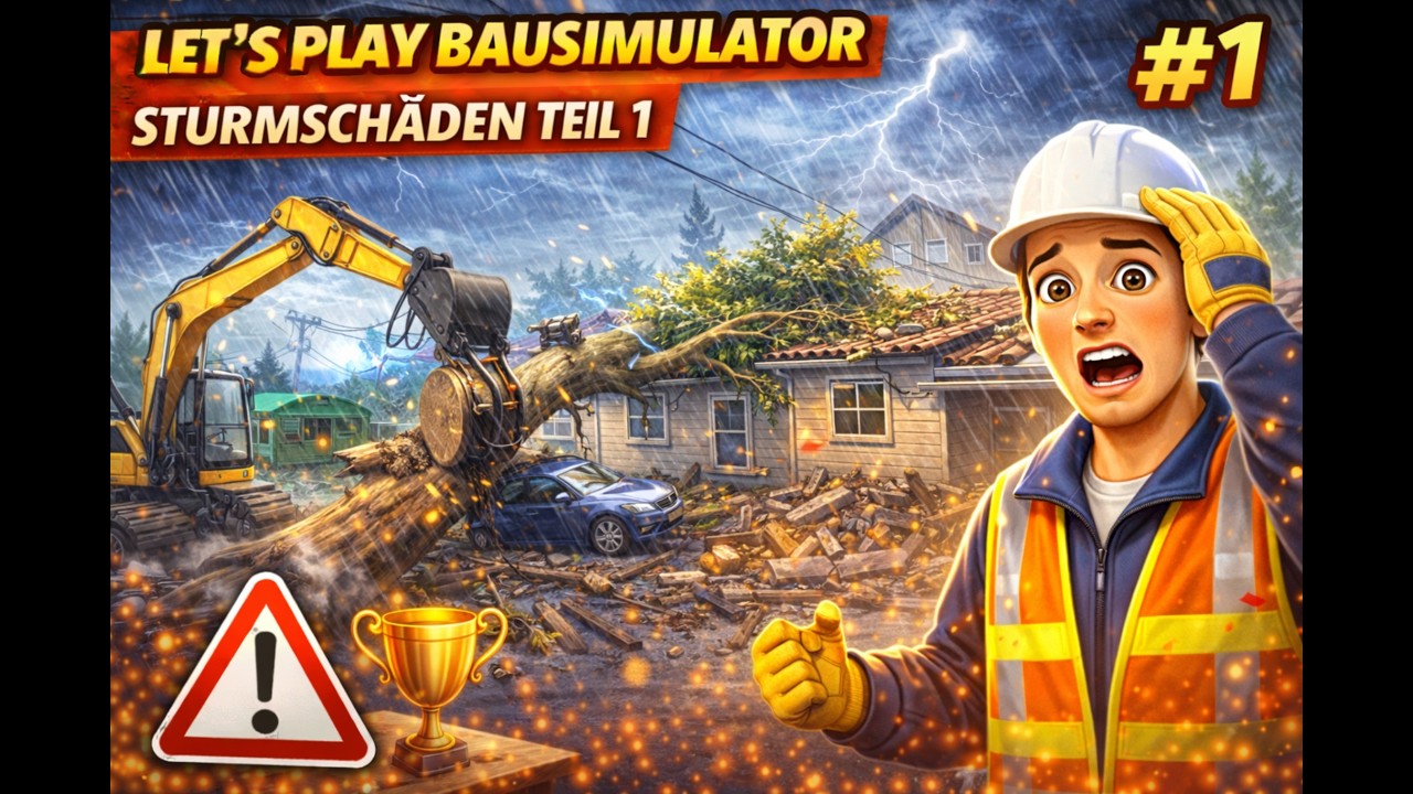 Let´s Play Bausimulator – Sturmschäden Teil 1 #1