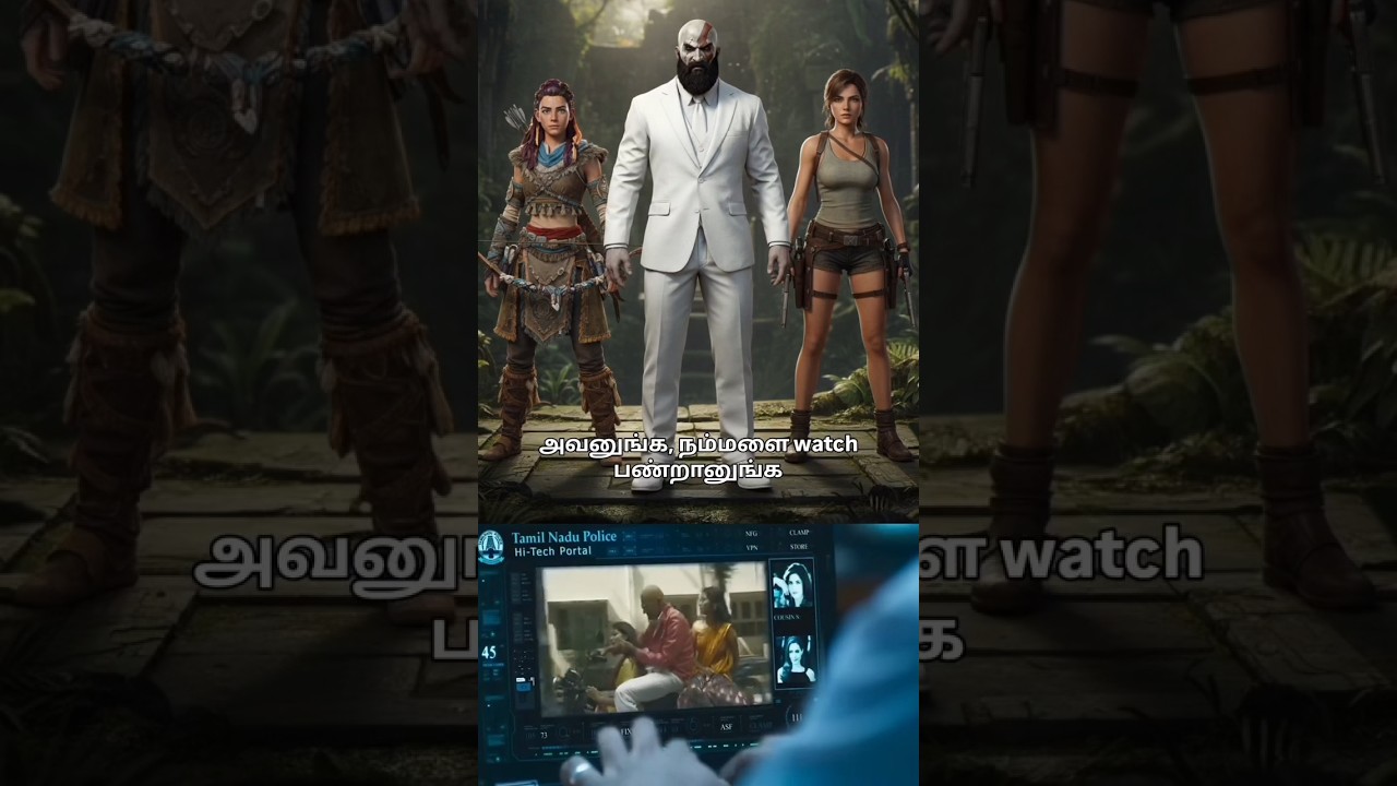 KRATOS got rosted before GTA 6 🤣😆use of AI on god for war Kratos got hair #godofwar #gamingtamil