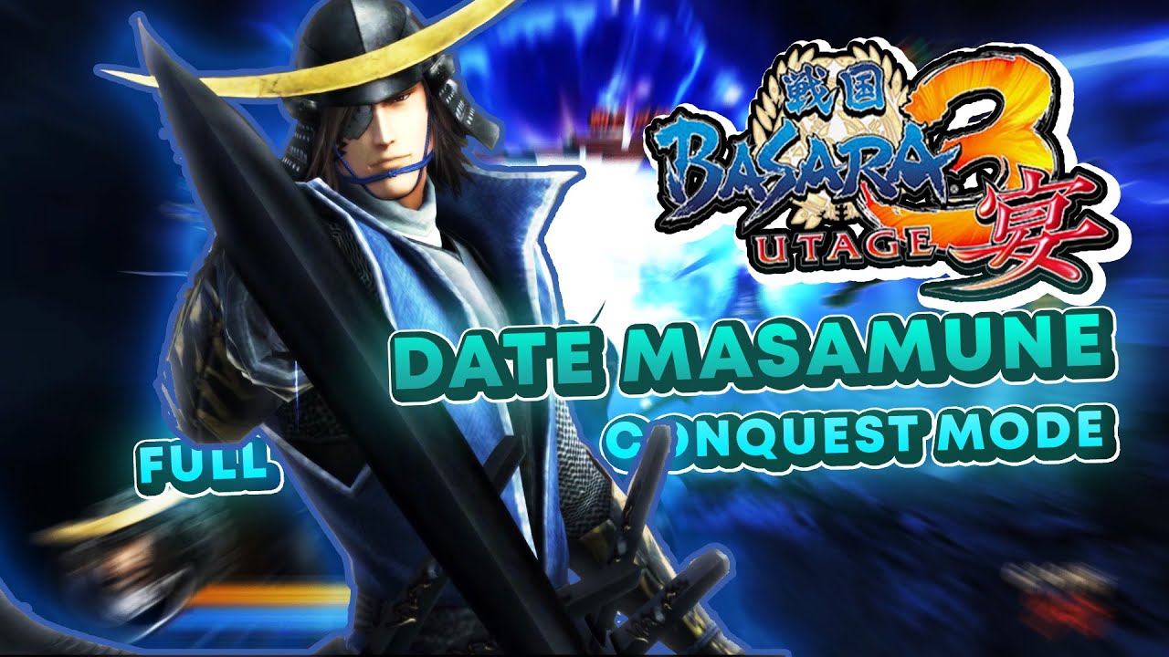 Date Masamune Full Conquest Mode - Sengoku Basara 3 Utage Wii Emulator [No Commentary]