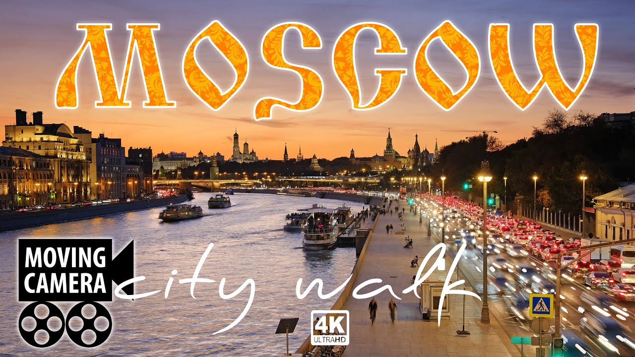 Russia Moscow city walking - Red Square - Kremlin - Arbat 4K